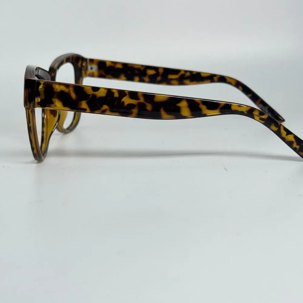 ZENNI Designer Cat-Eye Sunglasses‎ Animal Print Frame Orange 2032425 H17423